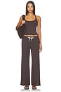 view 6 of 6 Halo Essential Wide Leg Pant in Java Heather