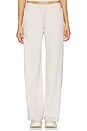 view 1 of 6 Halo Essential Wide Leg Pants in Ecru Heather