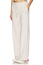 view 3 of 6 Halo Essential Wide Leg Pants in Ecru Heather