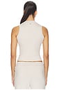view 3 of 4 Halo Muscle Tank in Ecru Heather