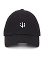 view 1 of 3 Trident Symbol Logo Cap in Black