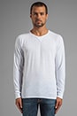 view 1 of 5 Owen L/S Tee in White