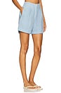 view 2 of 6 Linen Shorts in Baby Blue