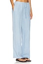 view 2 of 6 Delphine Linen Pant in Baby Blue