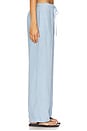 view 3 of 6 Delphine Linen Pant in Baby Blue