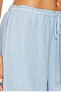 view 6 of 6 Delphine Linen Pant in Baby Blue