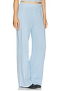 view 2 of 6 Pointelle Lounge Pant in Vintage Blue
