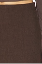 view 6 of 6 Ines Linen Skirt in Chestnut
