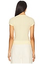 view 3 of 4 Scoop Pointelle Tee in Butter