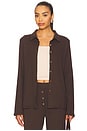 view 1 of 4 Eloise Pointelle Shirt in Espresso