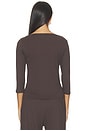 view 4 of 4 TOP POINTELLE CON CUELLO BARCO FLORENCE  in Espresso