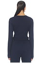 view 4 of 4 Margot Wrap Top in Midnight