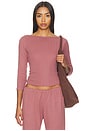 view 1 of 4 Florence Boatneck Pointelle Top in Petal