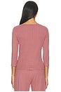 view 4 of 4 Florence Boatneck Pointelle Top in Petal