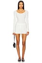 view 4 of 4 Maia Scoop Neck Pointelle Top in Coconut