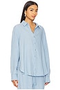 view 2 of 4 Cecile Oversized Shirt in Baby Blue