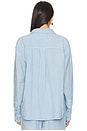 view 3 of 4 Cecile Oversized Shirt in Baby Blue