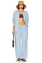view 4 of 4 Cecile Oversized Shirt in Baby Blue