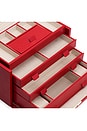 view 4 of 4 Palermo Large Jewelry Box in Red