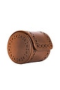 view 3 of 6 Brogue Single Watch Roll in Burnished Brown