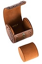 view 6 of 6 Brogue Single Watch Roll in Burnished Brown