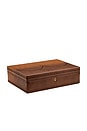 view 3 of 5 Brogue 10 Piece Watch Box in Burnished Brown