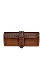 view 1 of 6 ÉTUI POUR MONTRE BROGUE in Burnished Brown