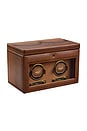 view 2 of 6 Brogue Double Winder With Storage in Burnished Brown