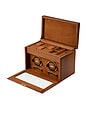 view 3 of 6 Brogue Double Winder With Storage in Burnished Brown
