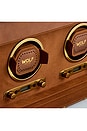 view 4 of 6 Brogue Double Winder With Storage in Burnished Brown