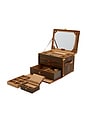 view 4 of 5 Ida Trunk Jewelry Box in Khaki