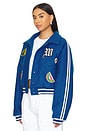 view 4 of 7 Univarsity Jacket in Blue