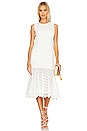 view 2 of 5 VESTIDO MIDI LLUVIA in White