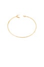 view 3 of 3 BRACELET CROISSANT DE LUNE ET PIERRE in Gold
