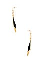 view 2 of 2 BOUCLES D'OREILLES TAKE FLIGHT in Gold & Black