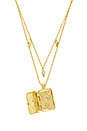 view 3 of 3 Zalea Locket Necklace in Gold