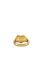 view 3 of 3 BAGUE CHEVALIÈRE UNFOLD HEART in Gold