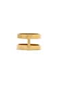 view 1 of 3 ANILLO DOUBLE BAR in Gold