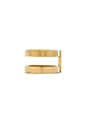 view 2 of 3 ANILLO DOUBLE BAR in Gold