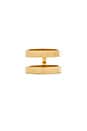 view 3 of 3 ANILLO DOUBLE BAR in Gold