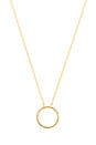 view 1 of 3 Frame Circle Necklace in Gold