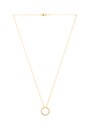 view 2 of 3 Frame Circle Necklace in Gold
