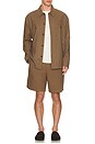 view 4 of 4 Relaxed Linen Short in Brown
