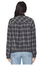 view 4 of 5 Plaid Bomber Jacket in grey & black