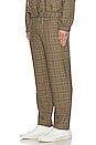 view 2 of 6 Plaid Trouser in brown & black