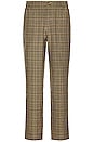 view 3 of 6 Plaid Trouser in brown & black