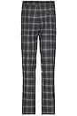 view 4 of 6 Plaid Trouser in grey & black