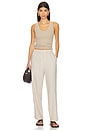 view 6 of 6 Casual Linen Pant in Light Beige