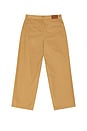 view 2 of 5 Wide Leg Pleated Trouser in Brown