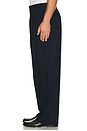 view 4 of 5 Wide Leg Pleated Trouser in Navy